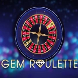 Gem Roulette slot logo by iSoftBet at Foxygold Casino