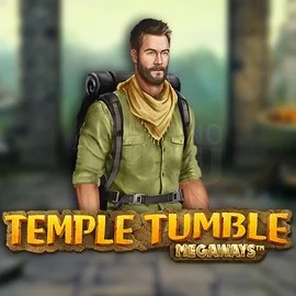 Temple Tumble Megaways slot logo by Relax Gaming at Foxygold Casino